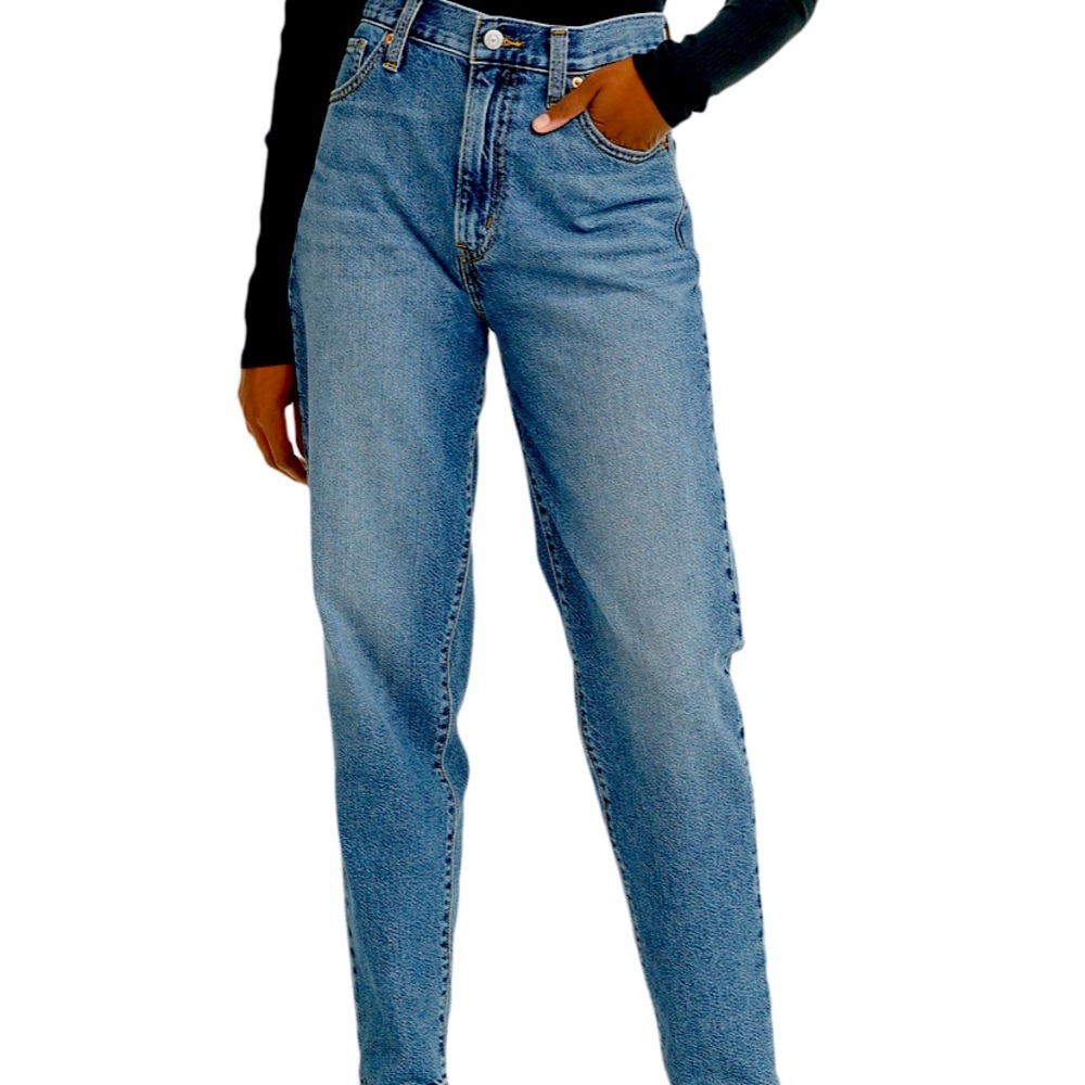 H&M high waisted button fly